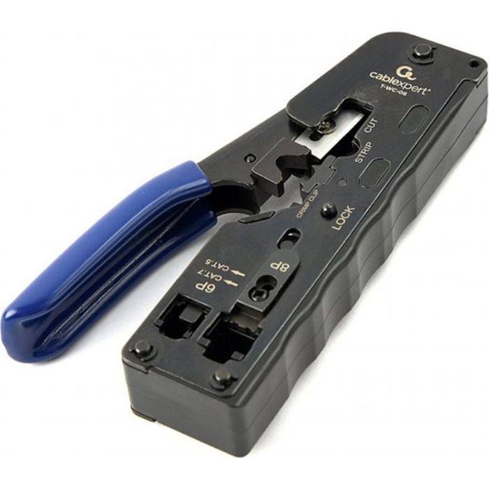 Инструмент RJ45/RJ12/RJ11 обрезает при обжиме Cablexpert (T-WC-06)