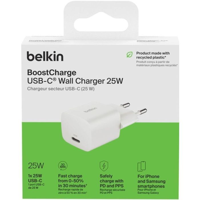 Зарядное устройство Belkin USB-C PD25W PPS white (WCA012KQWH) изображение 4