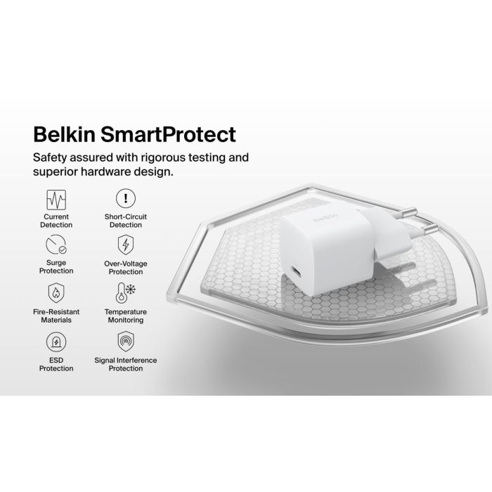 Зарядное устройство Belkin USB-C PD25W PPS white (WCA012KQWH) изображение 7