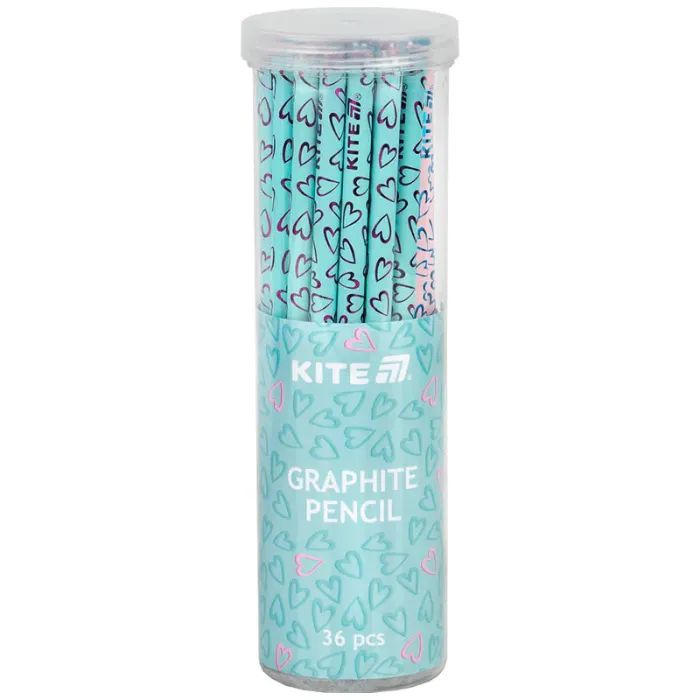 Карандаш графитный Kite с кристаллом Hearts, НВ (K25-059-1) изображение 2