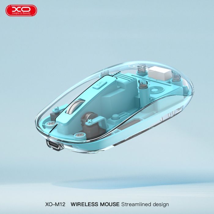 Мышка XO M12 Wireless Transparent/Blue (M12 Blue) изображение 7