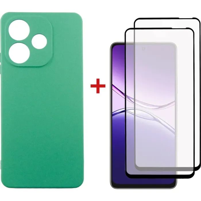 Чехол для мобильного телефона Dengos Oppo A5 Pro Case Soft + 2 Glass (Mint) (DG-CTG2P-25)