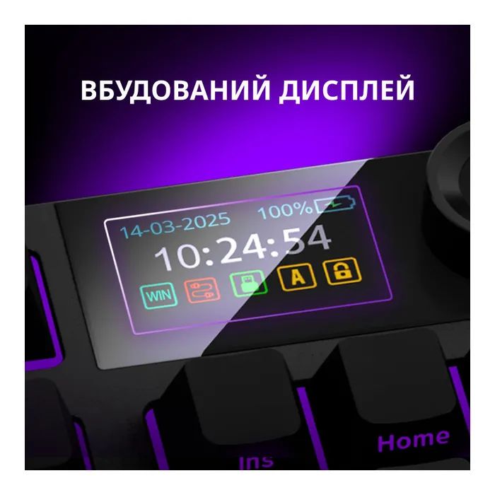 Клавиатура Lorgar KBP70TKLW Wireless TKL Mechanical Pro UA Black/Red (LRG-KBP70TKLW-BK-US) изображение 10