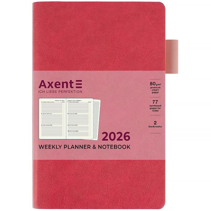 Еженедельник Axent датированный 2026 Partner Soft Muse 125х195, зеленый (8527-26-2-A) изображение 2