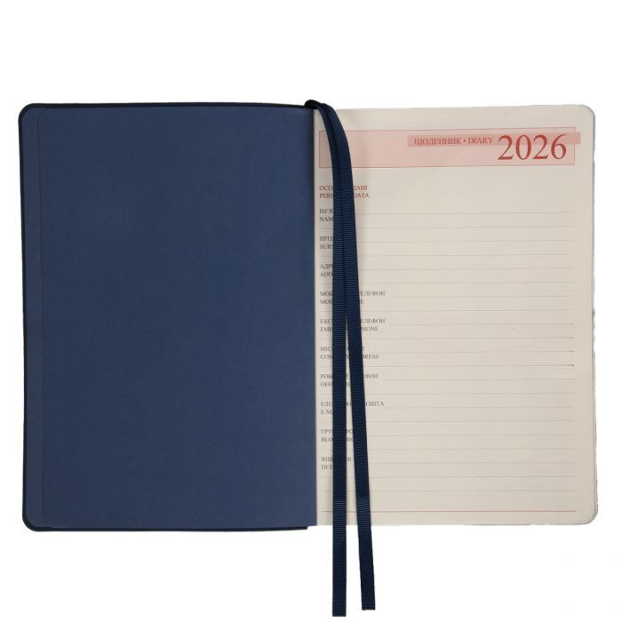 Тижневик Leo planner А5 датований 2026 "Leader", м‘який, синій, 368 сторінок (252689) зображення 5