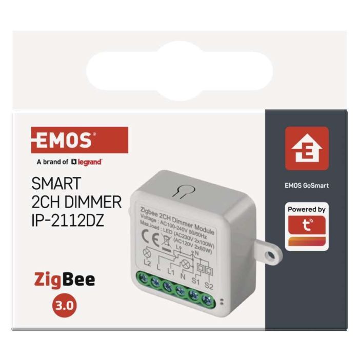 Модуль управління розумним будинком EMOS H5108 ZigBee 3.0 2-Channel Dimmer (H5108) зображення 8
