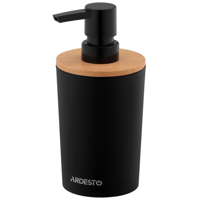 Дозатор для рідкого мила Ardesto Minimalism Темно-зелений 380 мл (ARHB3104OB)