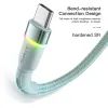 Дата кабель USB 2.0 AM to USB-C 1.0m 3A LED blue Essager (EXCT-XCD03) изображение 3