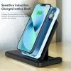 Зарядное устройство Essager 4-in-1 wireless charger 15W foldable desktop black (EWXZM-JC01-Z) изображение 7