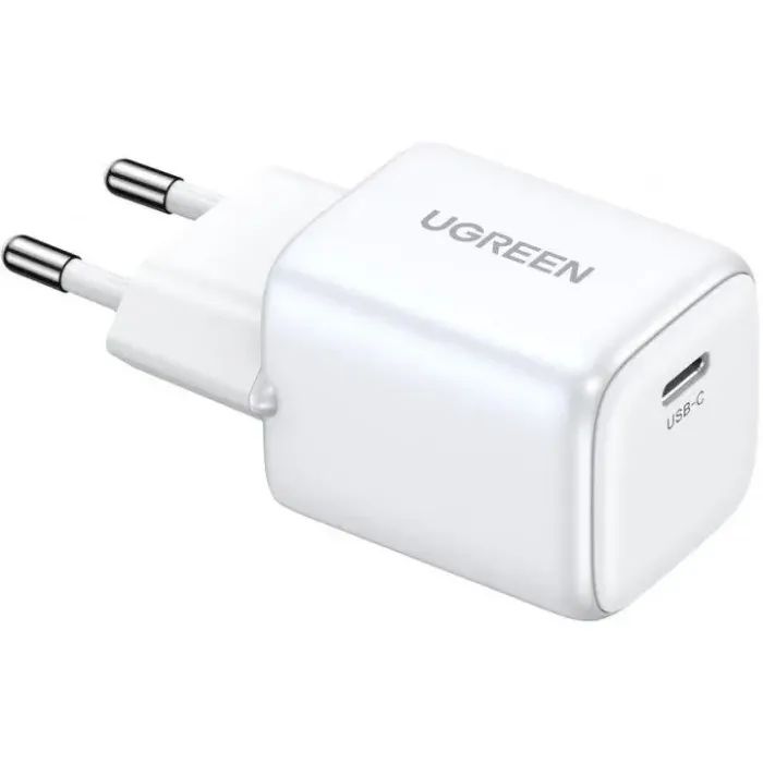 Зарядное устройство Ugreen USB-C PD20W GaN CD318 white (15324)