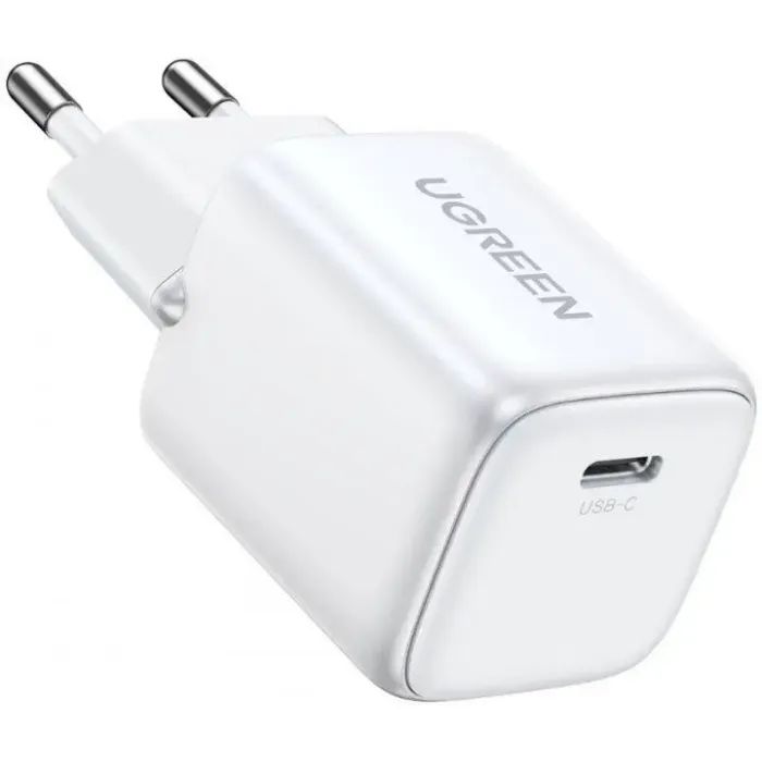 Зарядное устройство Ugreen USB-C PD20W GaN CD318 white (15324) изображение 2