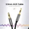 Кабель мультимедійний 3.5mm M to 3.5mm M 3.0m AV119 black Ugreen (10736) зображення 4