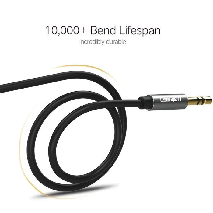 Кабель мультимедійний 3.5mm M to 3.5mm M 3.0m AV119 black Ugreen (10736) зображення 6