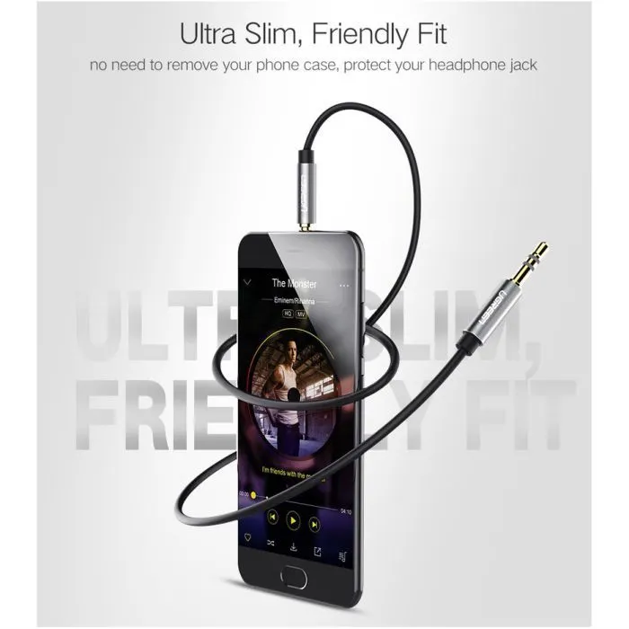 Кабель мультимедійний 3.5mm M to 3.5mm M 3.0m AV119 black Ugreen (10736) зображення 7