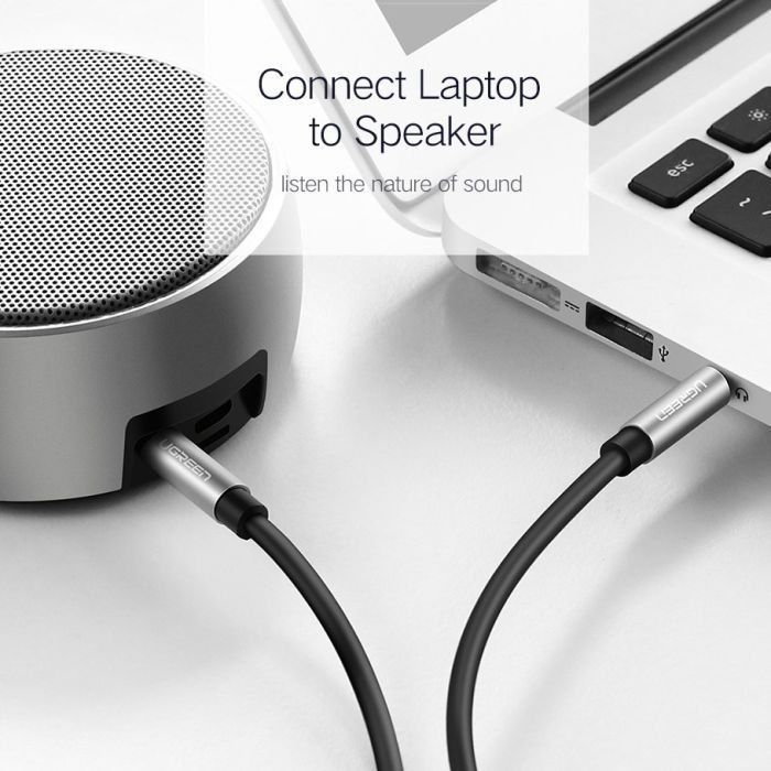 Кабель мультимедійний 3.5mm M to 3.5mm M 1.5m AV119 black Ugreen (10734) зображення 8 Кабель мультимедійний 3.5mm M to 3.5mm M 1.5m AV119 black Ugreen (10734) зображення 8