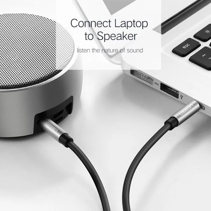 Кабель мультимедійний 3.5mm M to 3.5mm M 3.0m AV119 black Ugreen (10736) зображення 8