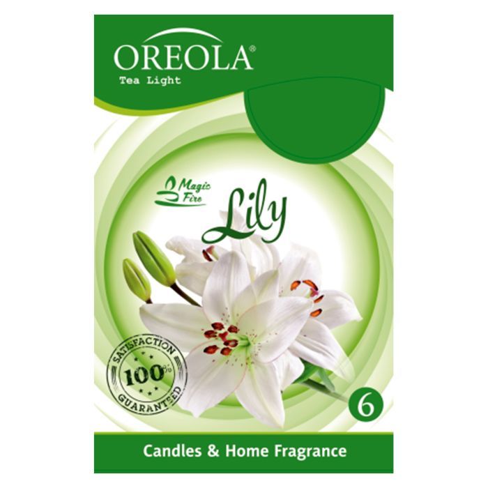 Ароматическая свеча Oreola Лилия 6 шт (5908252829194)