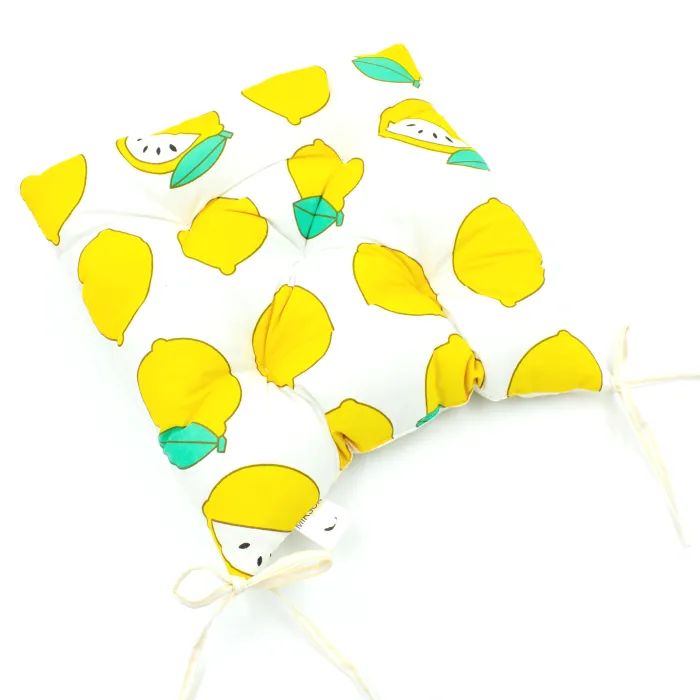 Подушка на стул MirSon Бязь Принт 17-0531 Striped Lemon 40х50 см (2200006276883)