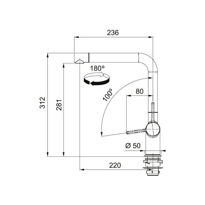 Змішувач Franke Active L (115.0721.463) зображення 4