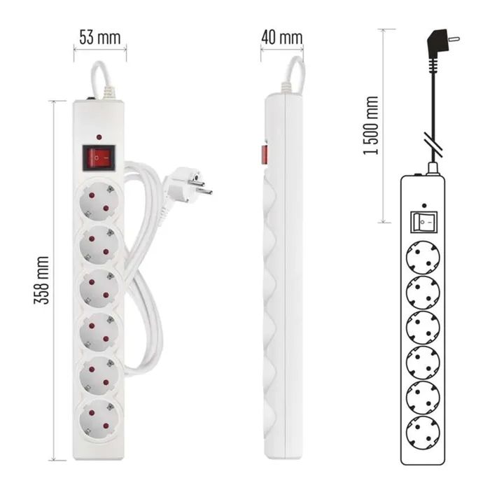 Сетевой удлинитель EMOS P54215 изображение 12