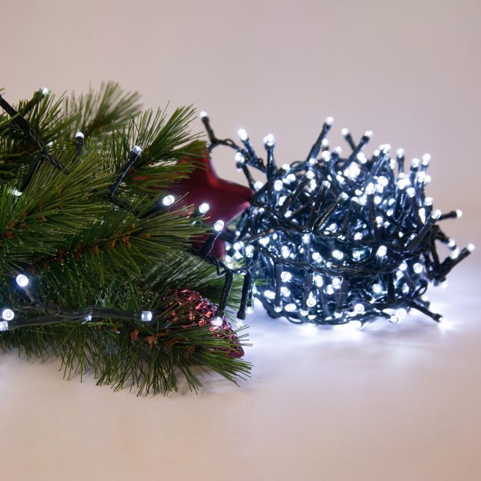 Гирлянда Chomik 200 LED 10 м, холодний білий, ефект блиску, IP44, від мережі (5900779879485) изображение 2