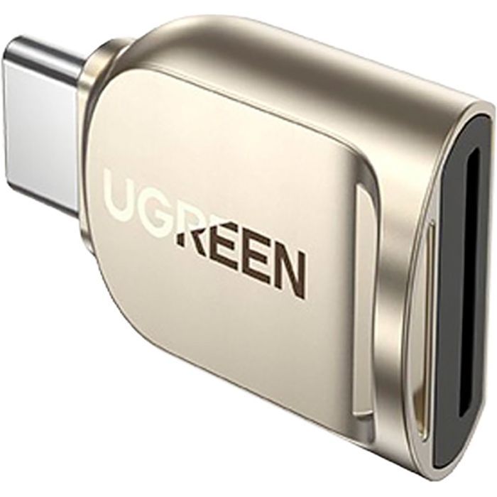 Зчитувач флеш-карт UGREEN USB-C to TF 3.0 CM331 Light Golden (80124) зображення 2