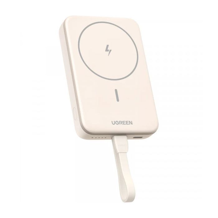 Батарея универсальная Ugreen 10000mAh 20W Magnetic Wireless Build-in USB-C Cable (PB760) (35341B)