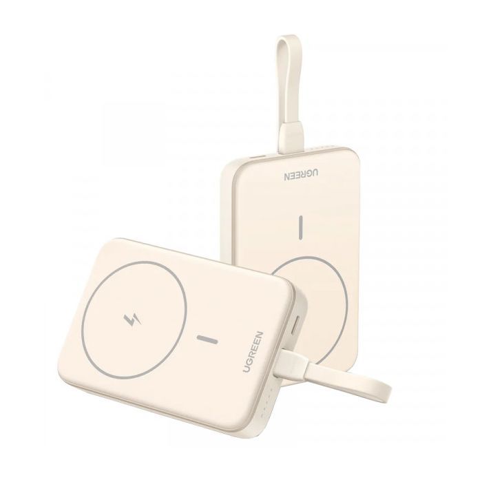 Батарея универсальная Ugreen 10000mAh 20W Magnetic Wireless Build-in USB-C Cable (PB760) (35341B) изображение 3
