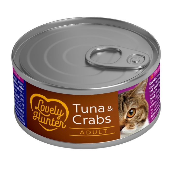 Консервы для кошек Lovely Hunter Adult cats Tuna & Crab 85 г (LHU45465)