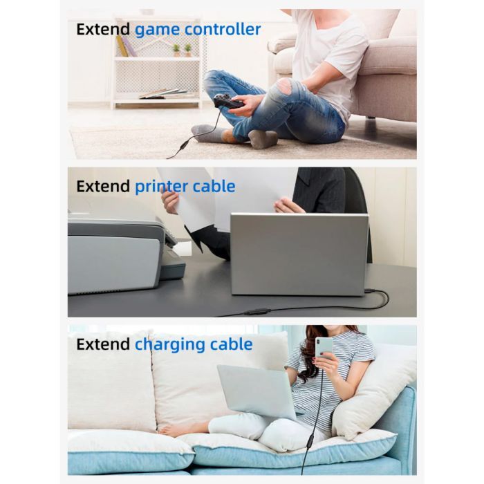 Дата кабель USB 3.0 AM/AF 2.0m Cabletime (CA915408) зображення 4