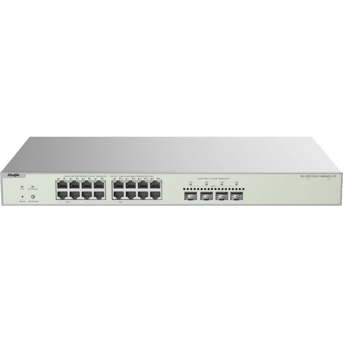 Комутатор мережевий Ruijie Networks RG-NBS3300-16MG4XS-HP зображення 2