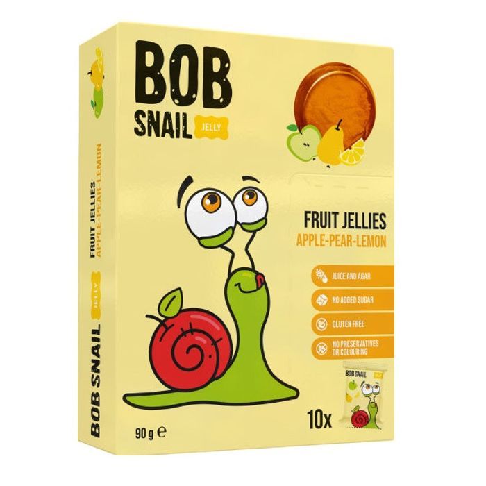 Мармелад Bob Snail Яблуко, груша, лимон 90 г (4820219346661)