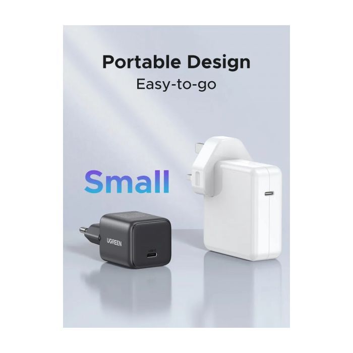 Зарядное устройство UGREEN USB-C PD20W GaN X512 gray (55528) изображение 6