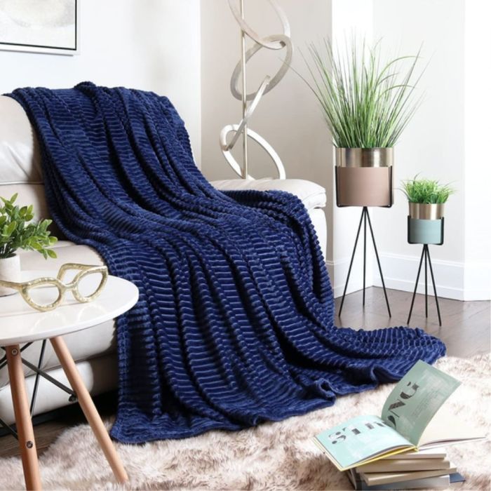 Плед Bergamo Line темно-синій 130 х 180 см (70030305-44) зображення 4