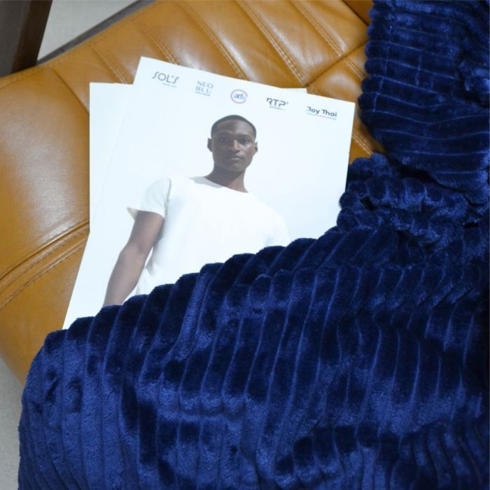 Плед Bergamo Line темно-синій 130 х 180 см (70030305-44) зображення 6