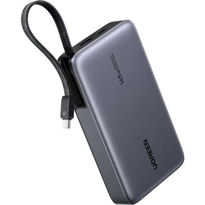 Батарея універсальна Ugreen 20000 mAh 145W Fast Charging Cable Space gray (U_55992B) зображення 2