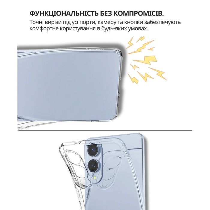 Чехол для мобильного телефона BeCover Silicone Samsung Galaxy S25 Edge SM-S937 Transparent (714678) изображение 3
