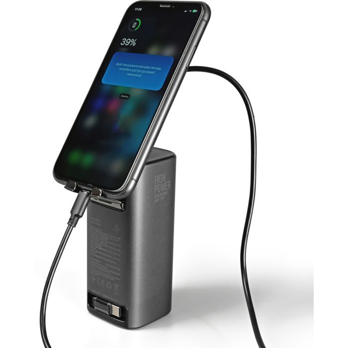 Батарея універсальна Videx 20000mAh 130W PD/100W TFT LCD Display (VPB-350-G) зображення 10