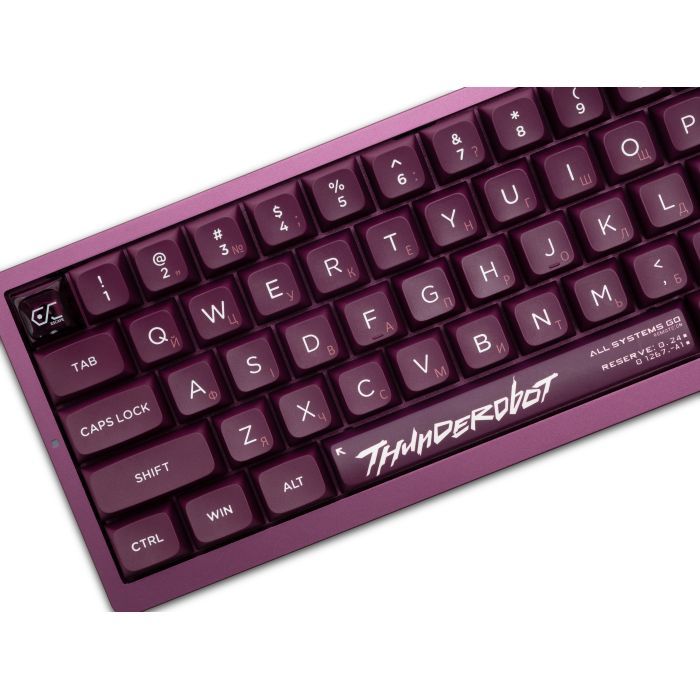 Клавіатура Thunderobot VIC68 Gateron Magnetic Jade Switch USB UA Purple (6932066317201) зображення 10