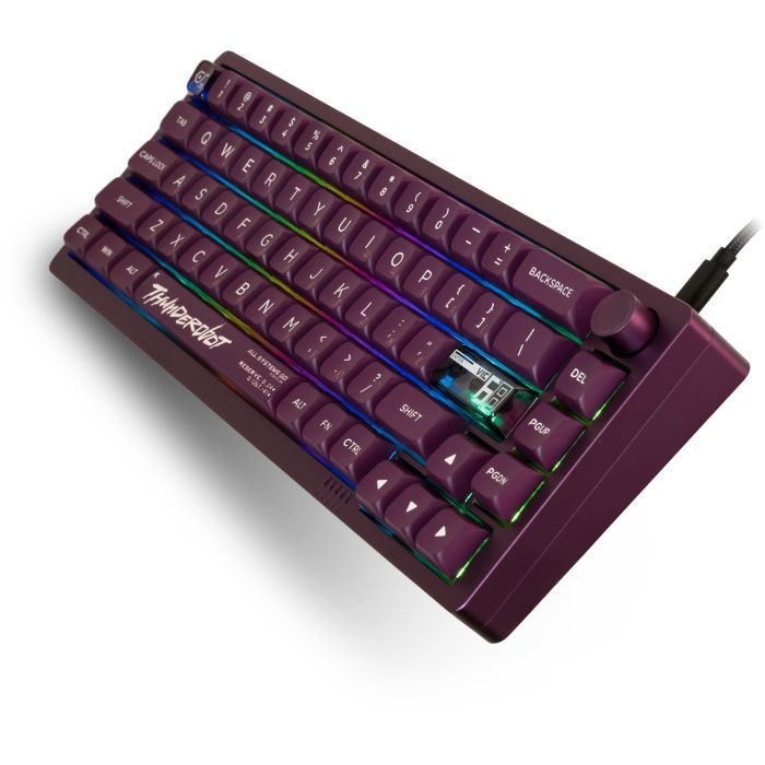 Клавіатура Thunderobot VIC68 Gateron Magnetic Jade Switch USB UA Purple (6932066317201) зображення 2
