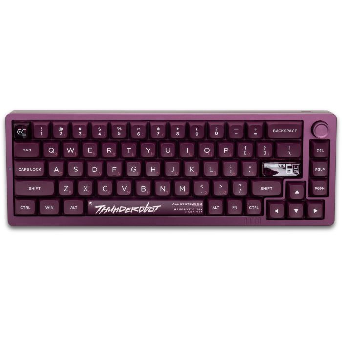 Клавіатура Thunderobot VIC68 Gateron Magnetic Jade Switch USB UA Purple (6932066317201) зображення 3