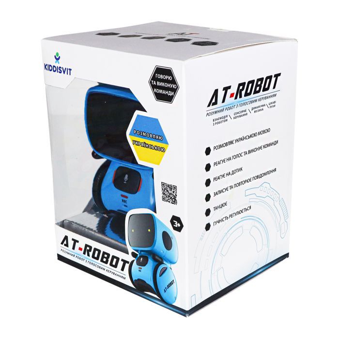 Интерактивная игрушка AT-Robot робот с голосовым управлением синий, украинский (AT001-05-UKR) изображение 11
