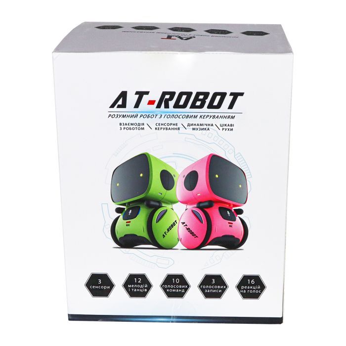 Интерактивная игрушка AT-Robot робот с голосовым управлением синий, украинский (AT001-05-UKR) изображение 12