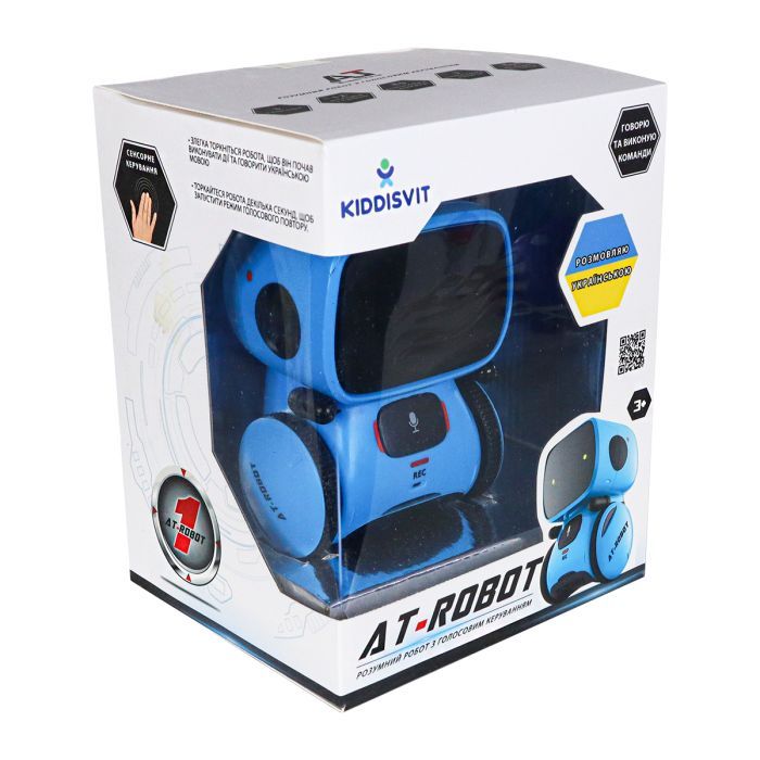 Интерактивная игрушка AT-Robot робот с голосовым управлением синий, украинский (AT001-05-UKR) изображение 9