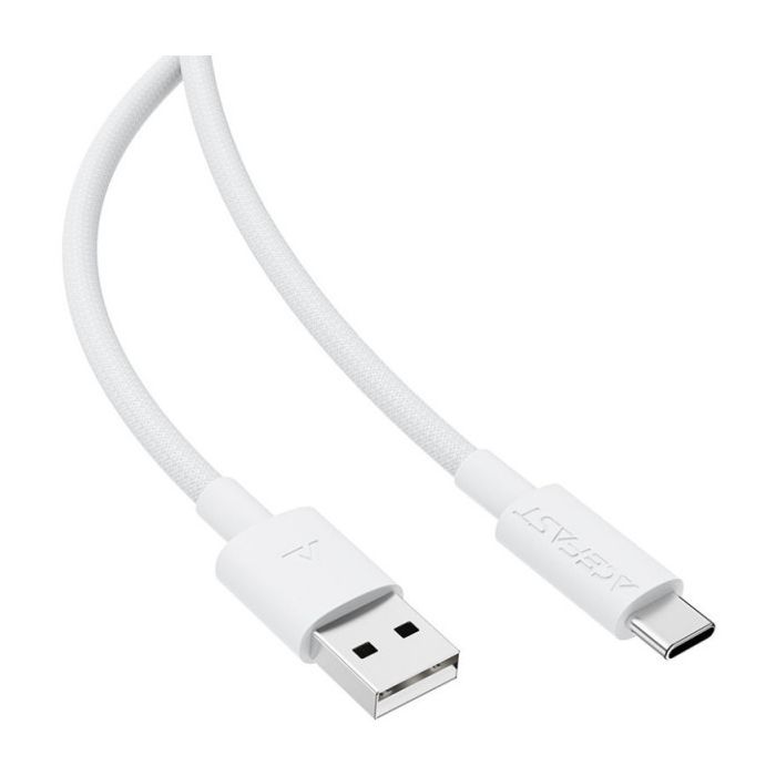 Дата кабель USB 2.0 AM to USB-C 1.2m 3A white Acefast (6974316284260) изображение 3
