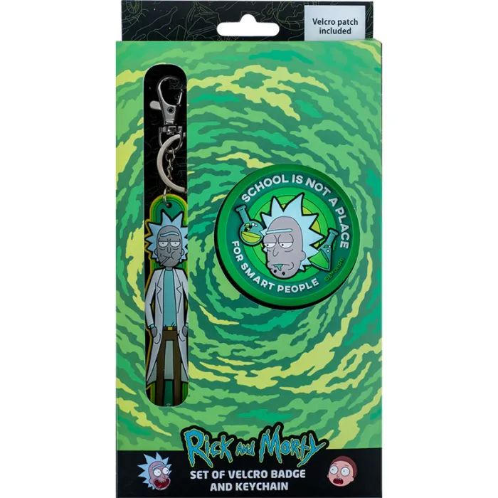 Бейдж Kite на липучке и подвеска Rick and Morty (RM24-3010)
