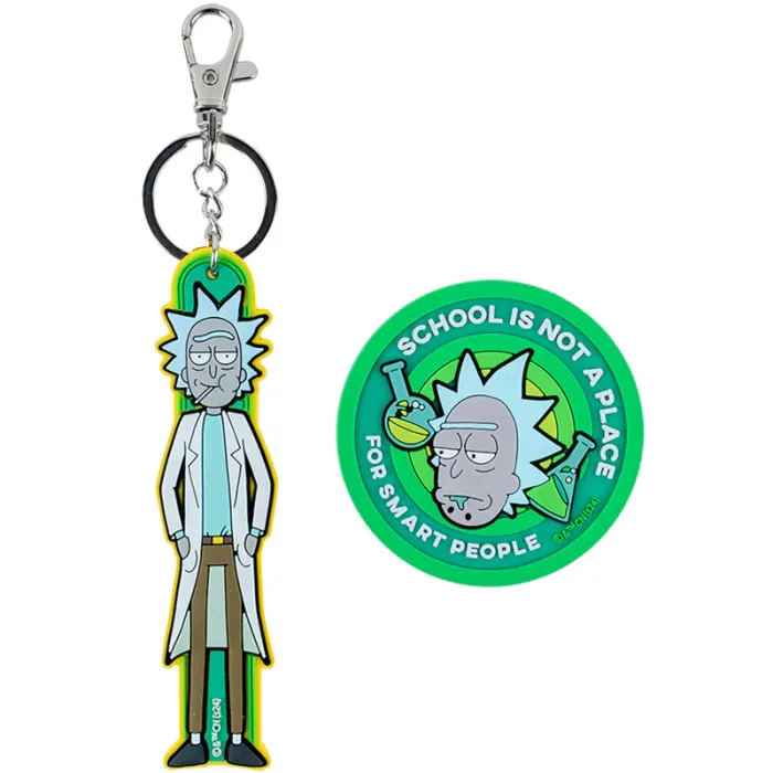 Бейдж Kite набір на липучці та підвіска Rick and Morty (RM24-3010) зображення 2