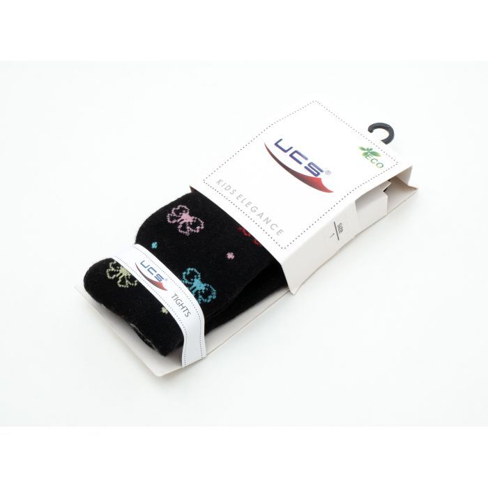 Колготки детские UCS Socks с бантиками (M0C0301-2427-86G-black) изображение 2