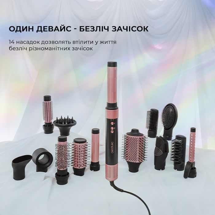 Стайлер Cecotec Bamba CeramicCare 14in1 AirGlam Black (CCTC-00251) изображение 2