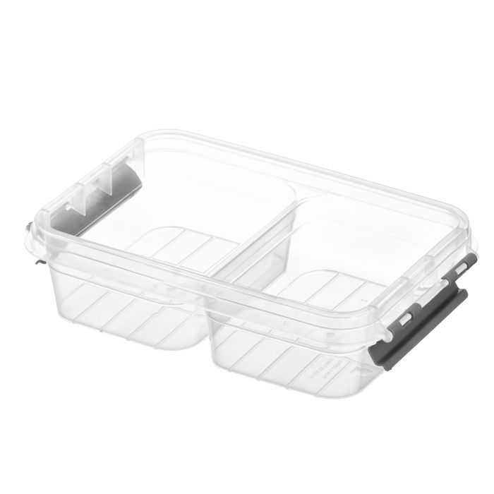 Харчовий контейнер Ardesto Fresh двосекційний 2х0.25л, пластик, прямокутна, блакитний (AR1302B) зображення 4